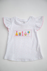 Mud Pie 1st Birthday Girls Shirt